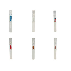 Pipa Hitter de Vidrio | 7 cm | Con Perlas de Colores