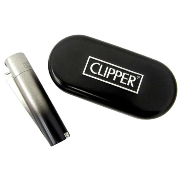 Clipper Metálico Negro Gradiente | Encendedor Premium Reutilizable - Imagen 2