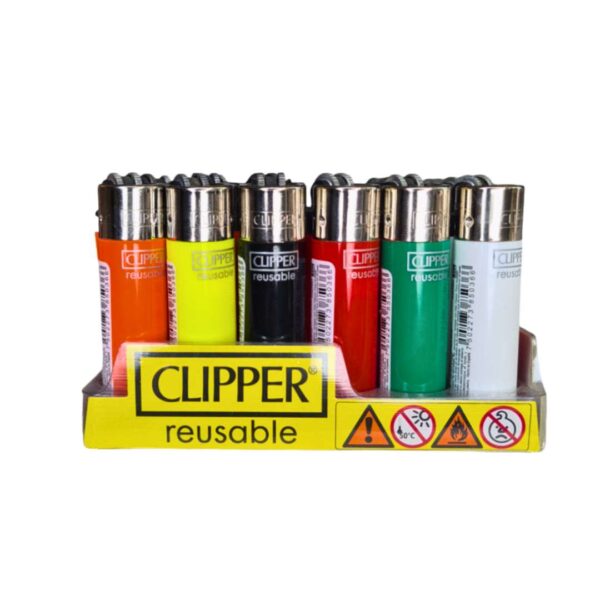 Clipper Classic Solid | Encendedor Reutilizable en Colores Básicos - Imagen 2