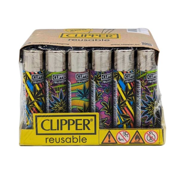 Clipper Psychedelic Leaves | Encendedor Reutilizable - Imagen 2