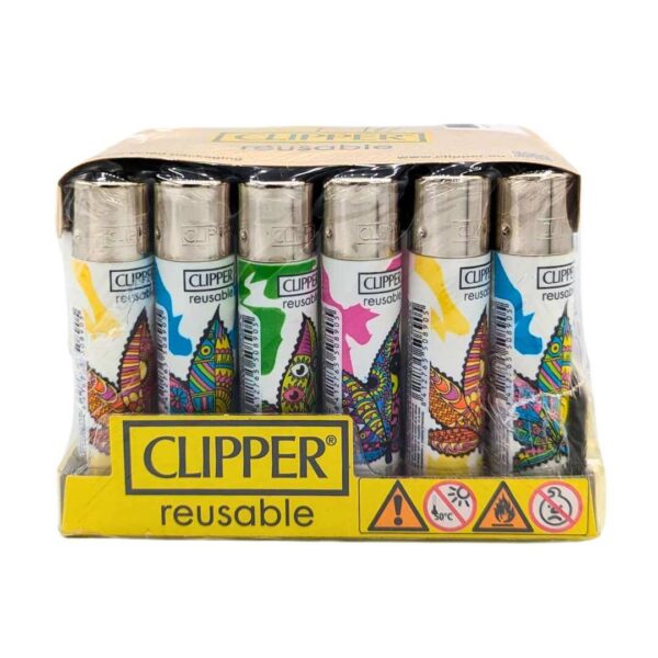Clipper Psychedelic Leaf | Encendedor Reutilizable - Imagen 2