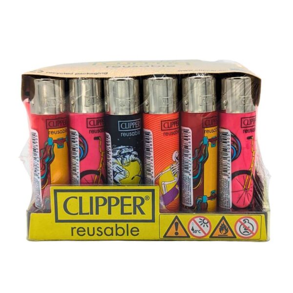 Clipper Sport Riders Bicicleta y Skate | Encendedor Reutilizable - Imagen 2