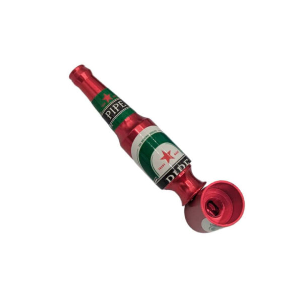 Pipa de Metal Estilo Botella | 14cm | Diseño Discreto - Imagen 2