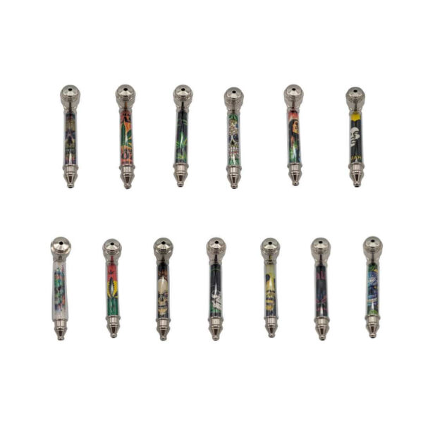 Pipa Metálica Varios Diseños | Bob Marley | Hojas - Imagen 2
