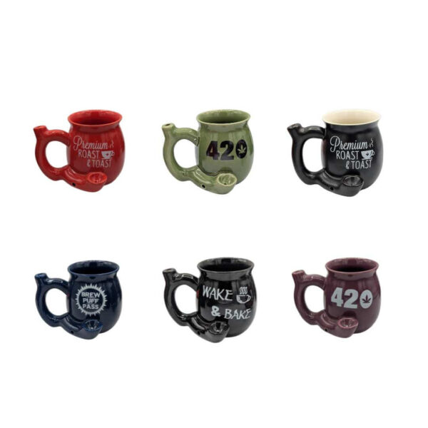 Taza Pipa de Cerámica 2 en 1 | Café y Fumada en una sola pieza - Imagen 2