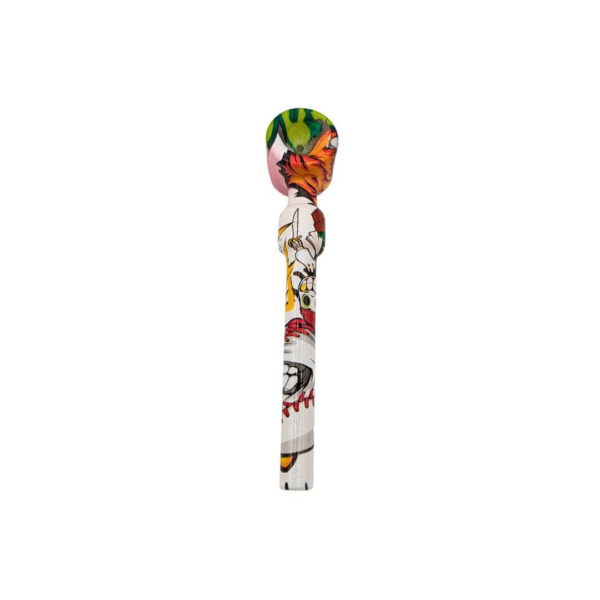 Pipa de Vidrio Estilo Graffiti | 12.7 cm | 8 Modelos Coloridos - Imagen 3
