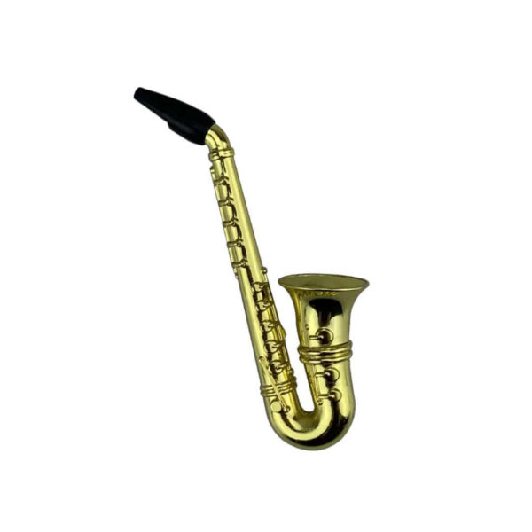 Pipa Saxofón Metálica | 10 cm | Mallas Incluidas - Imagen 2