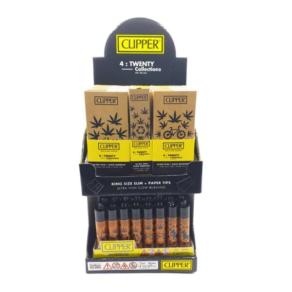 Stand Clipper 4:20 Natural | Encendedores Recargables y Papeles