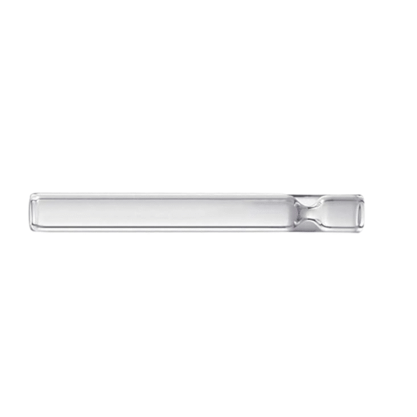 Pipa Tubo de Vidrio Transparente – 10 cm - Imagen 2