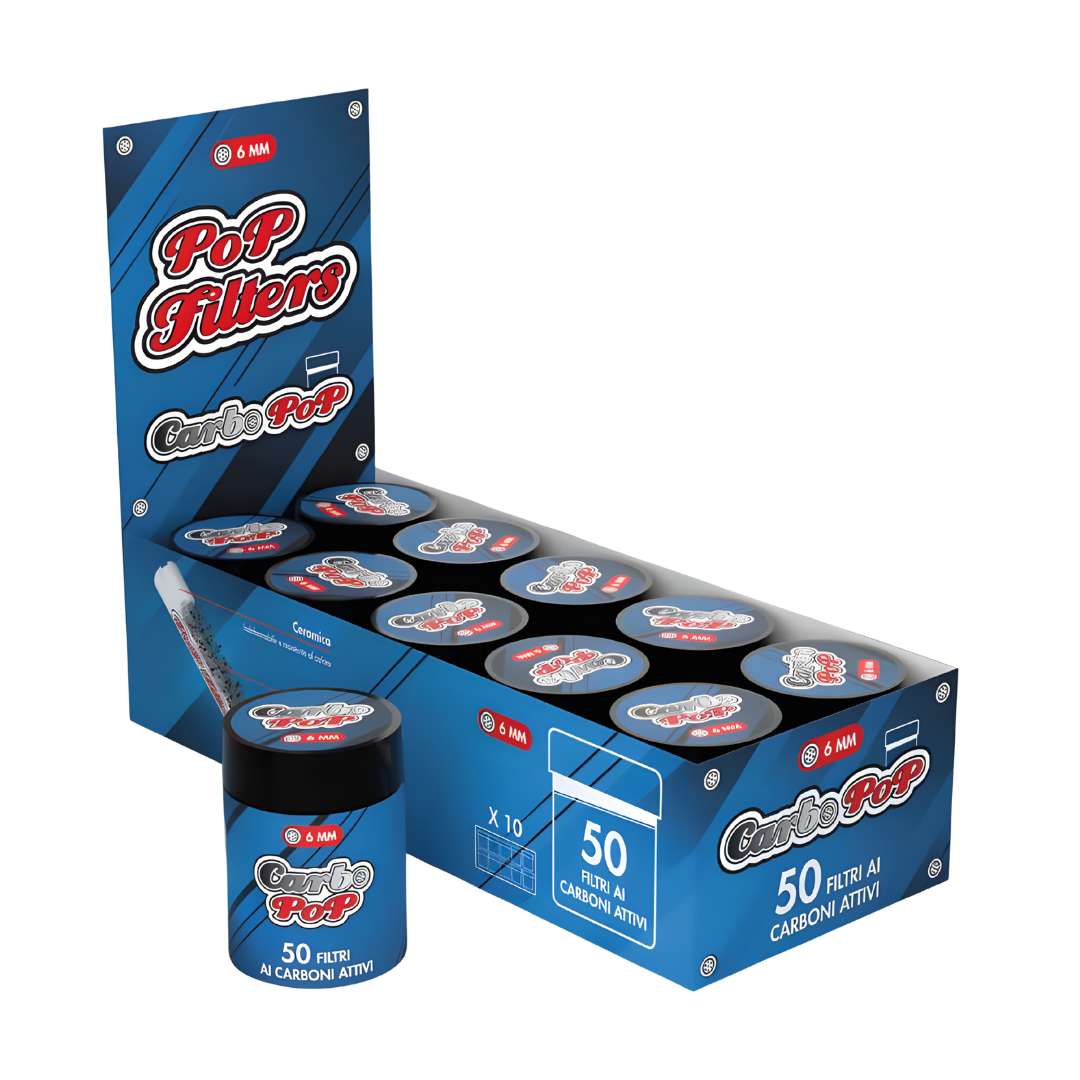 CarboPop 6 mm x 50 | Filtros de Carbón Activado Pop Filters