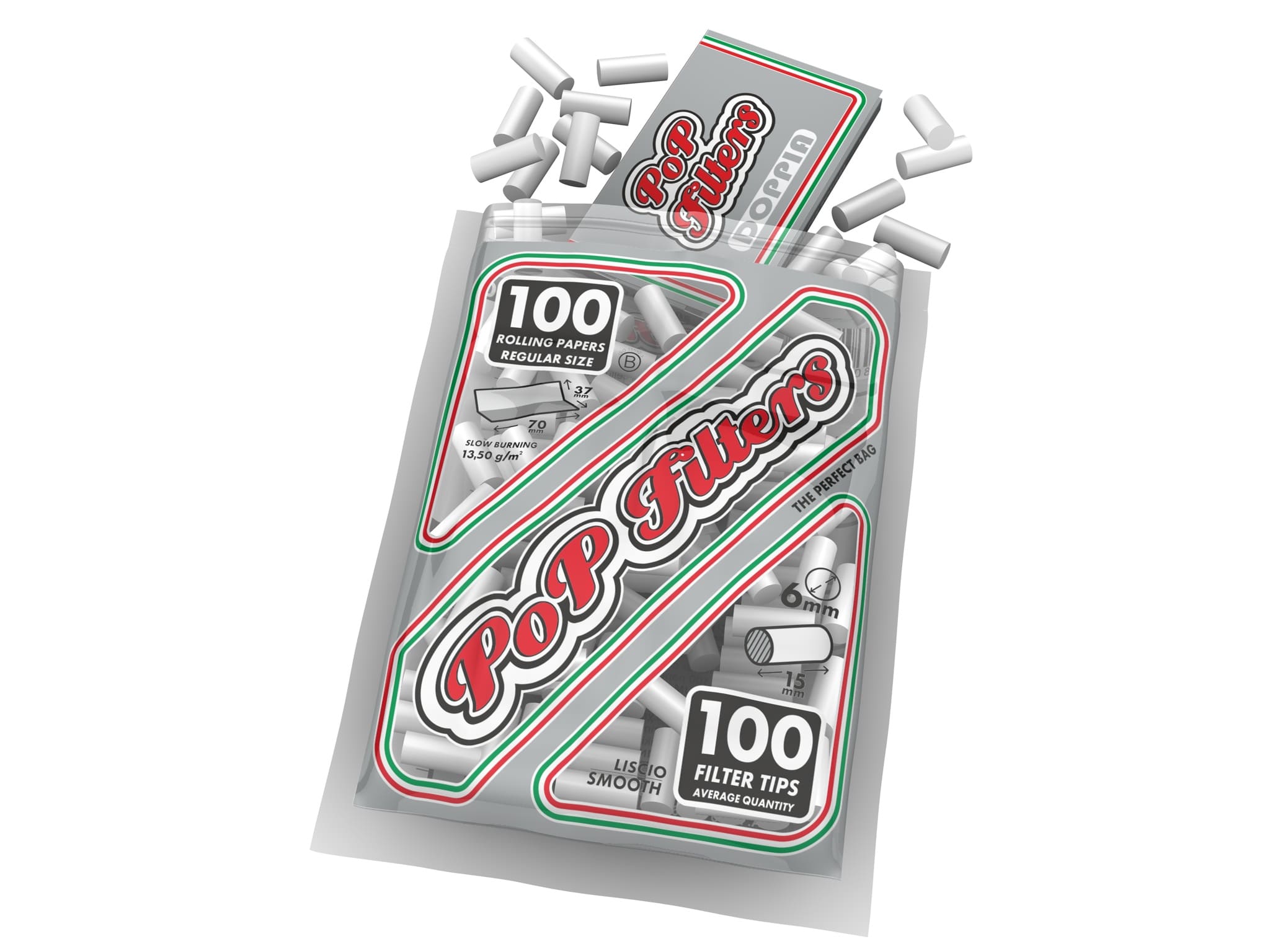 Filtros 6 mm + Papeles Regular Size | PoP Filters Pack 100 + 100 - Imagen 2