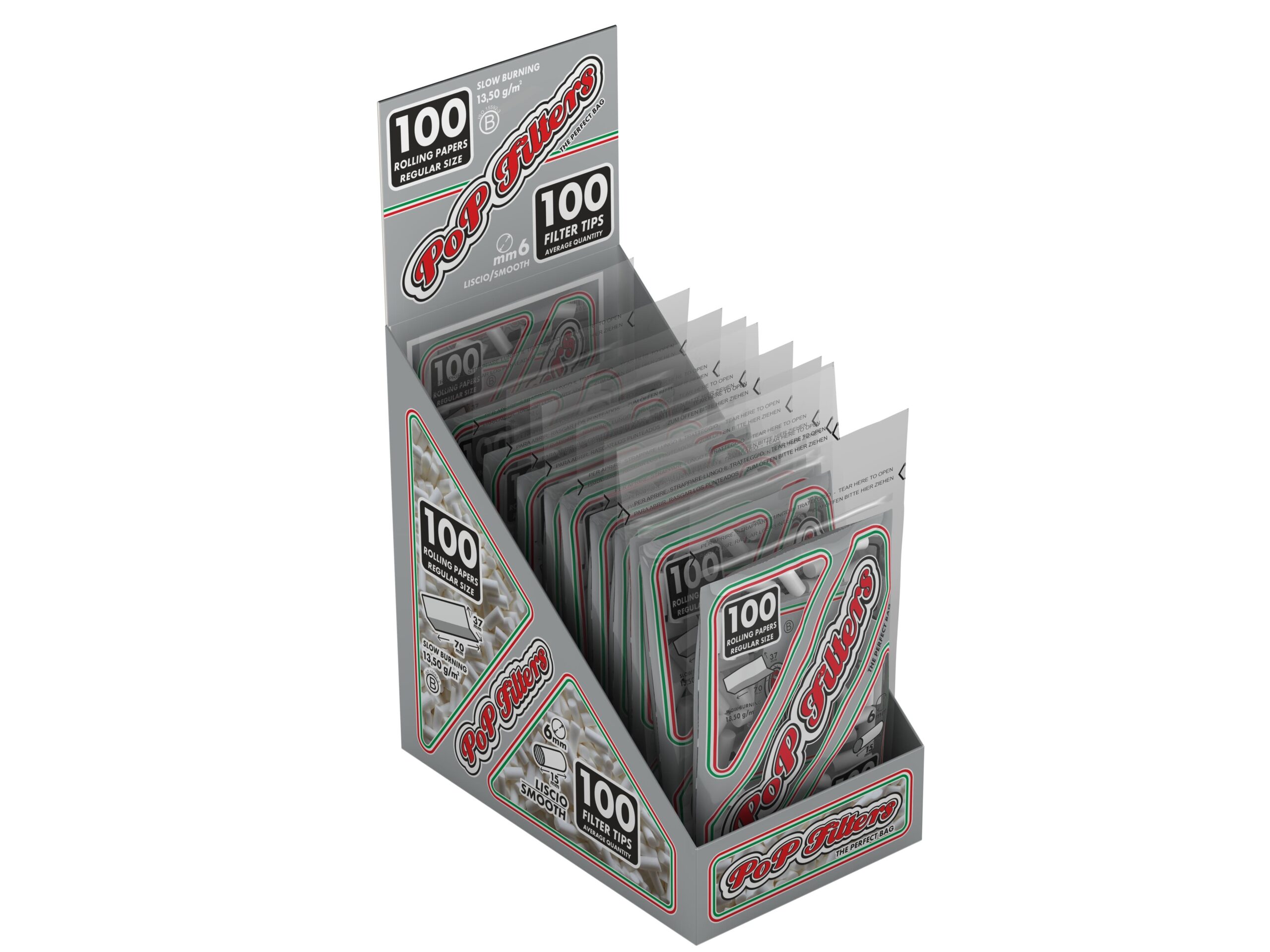 Filtros 6 mm + Papeles Regular Size | PoP Filters Pack 100 + 100