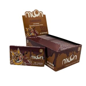Moon Papel de Celulosa Chocolate 1 1/4 | Combustión Lenta y Sabor Premium