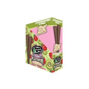 blunt wrap double platinum cones strawberry kiwi 2X