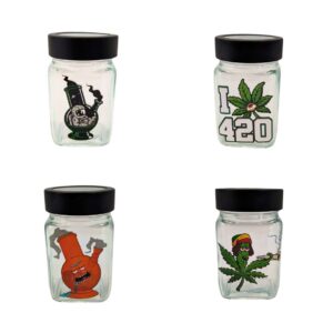 frasco de vidrio con tapa enroscable