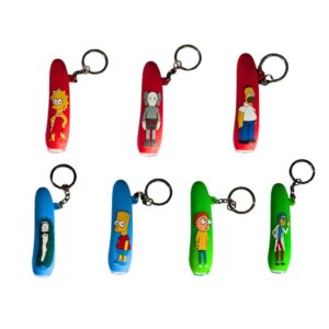 pipa de silicona llavero 7.8 cm personajes