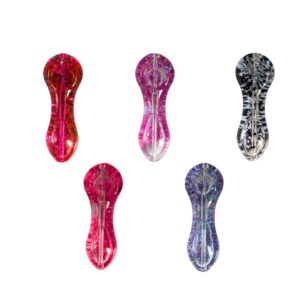 pipa de vidrio con líquido brillante 11.5 cm