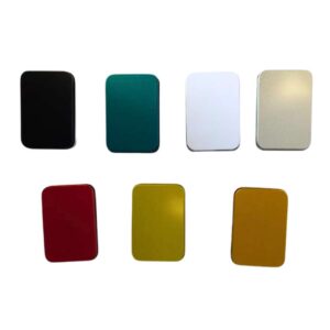 cajita metálica para encendedor tapa removible