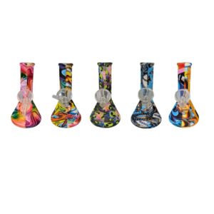 bong de silicona 13 cm psicodélico