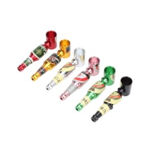 pipa metálica compacta tipo botella