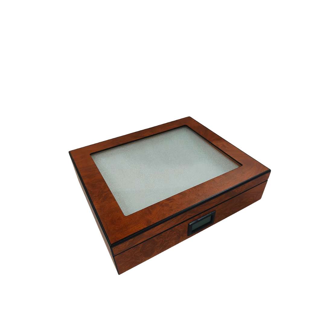 Humidor de Cedro para Habanos con Vidrio y Termómetro - Imagen 4
