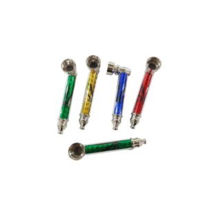 pipa metálica 8 cm colores