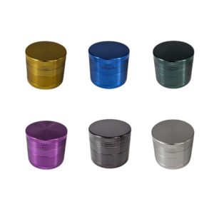 grinder aluminio cnc 50mm 4 partes colores