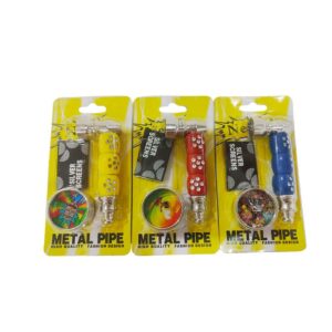 kit pipa metálica con grinder y mallas