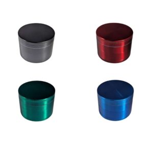 Grinder de Zinc 50mm 4 Partes | Moledor Resistente con Filtro