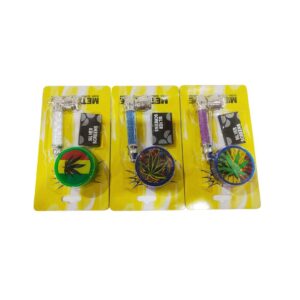 kit pipa metálica con grinder acrílico 40mm