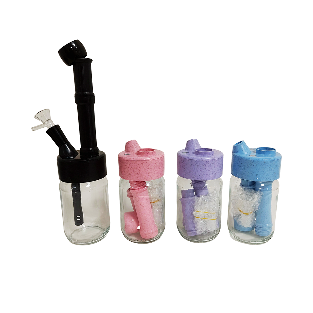 bong moderno reutilizable con accesorios