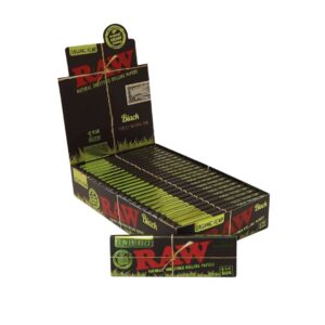RAW Black Organic 1¼ Papers | 50 Hojas