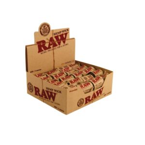 raw hemp wick 10ft caja display 40 unidades