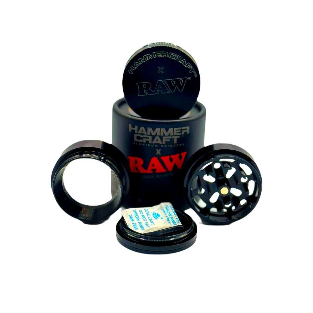 RAW x Hammercraft Grinder 55mm | Moledor Aluminio 4 Partes - Imagen 4