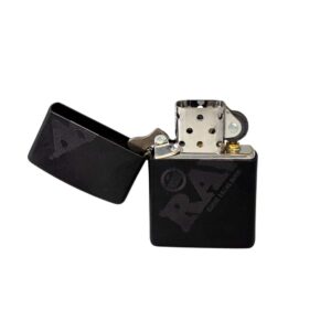 RAW Zippo Negro | Encendedor Metálico Black Logo