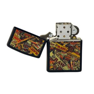 raw zippo mix full print encendedor