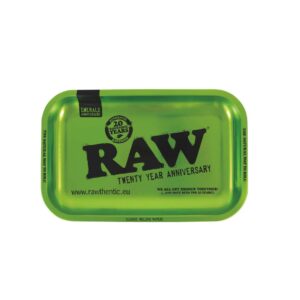 raw emerald green rolling tray small