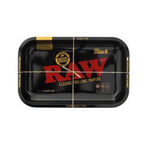 raw black rolling tray small