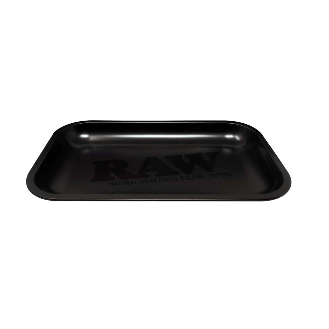 RAW Murdered Matte Black Rolling Tray Small | Bandeja Negra