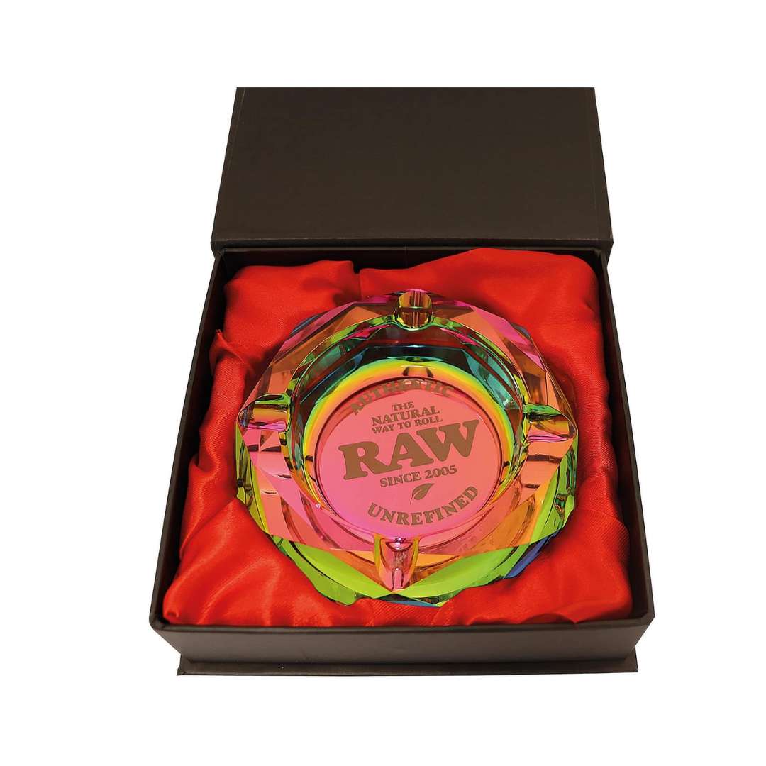 raw ashtray glass multicolor
