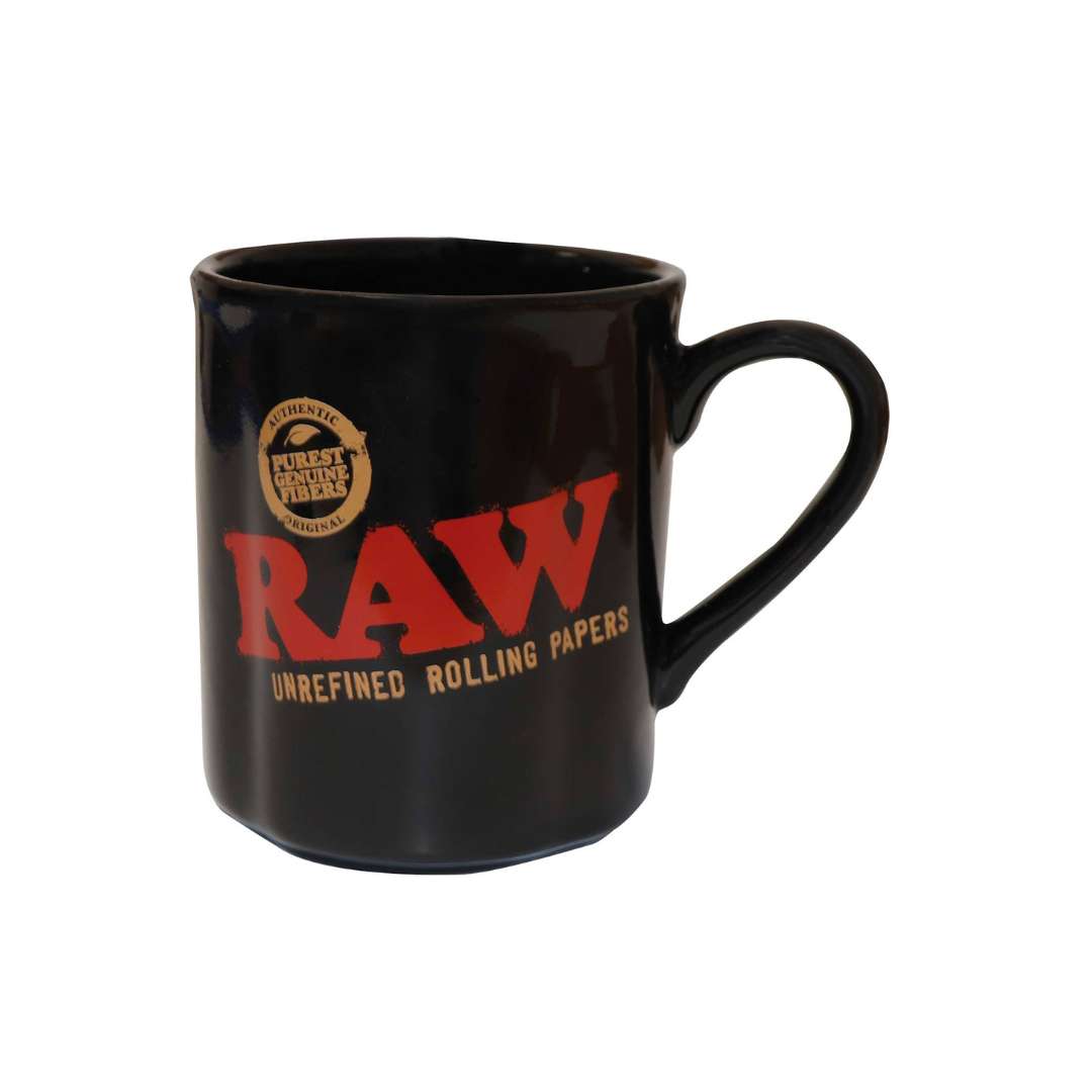 RAW black ceramic coffee mug taza negra